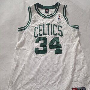 VINTAGE NIKE TEAM PAUL PIERCE #34 CELTICS WHITE JERSEY SIZE MENS M Length +
